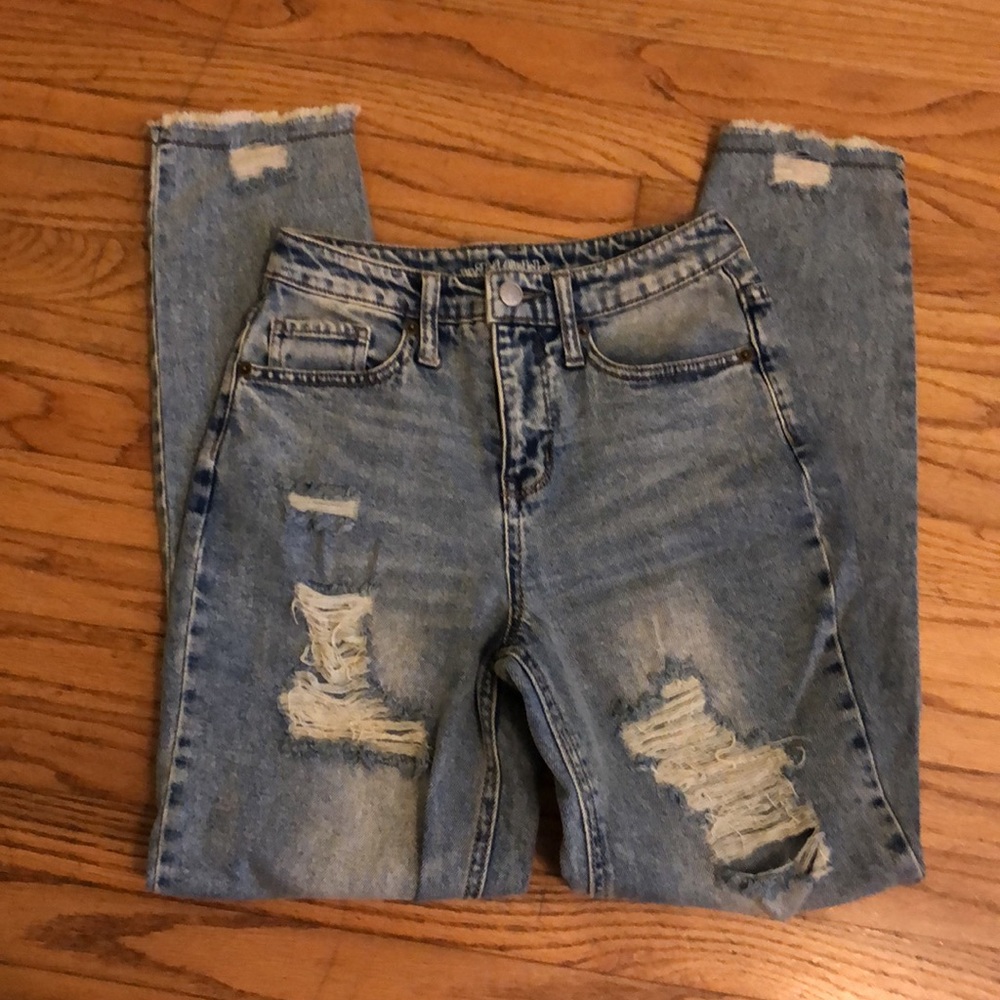 Wild fable distressed mom boyfriends jeans denim  size 00